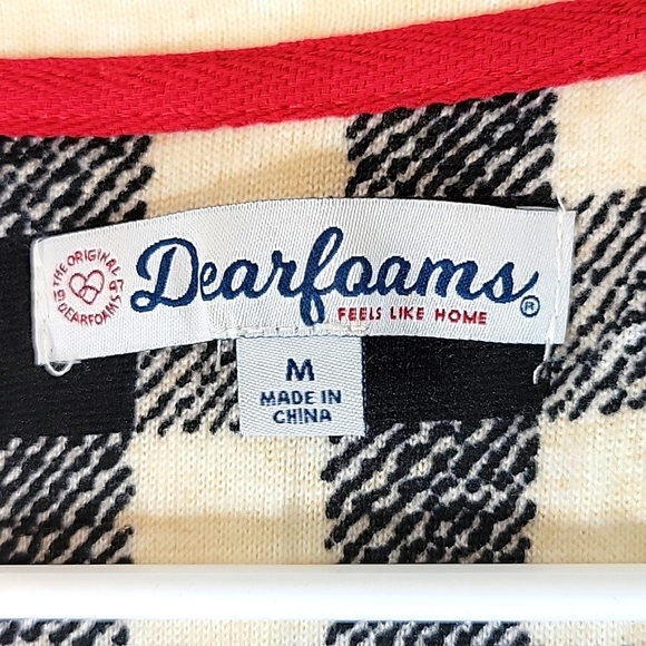 Dearfoams V-Neckline Pullover Long Sleeve Ivory Sweater Size M - Picture 2 of 8